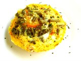 Vegetable Omelette~~Microwave Version