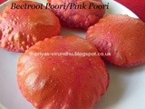 Beetroot Poori/Pink Puri