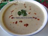 Cauliflower Soup/Curried Cauliflower Soup