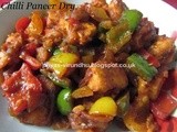 Chilli Paneer Dry/Easy Paneer Recipes