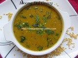 Moong Dal Gravy/Split Green Gram Gravy/Paasi Paruppu Kuzhambu [No Onion No Garlic Gravy]/பாசி பருப்பு குழம்பு
