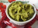 Peerkangai Thol Thogaiyal/Ridge gourd Peel Chutney