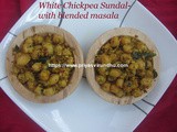 White Chickpea Sundal/Kondakadalai Sundal – With freshly roasted ground masala