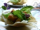 Ricetta Chicken Caesar Salad nei Cestini di Parmigiano per l'mtc di giugno....e Buone Vacanze ^_