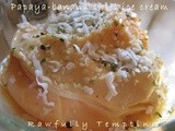 Papaya-Banana Swirl Ice Cream