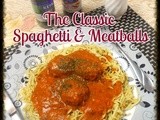 The classic Spaghetti and Chicken Meatballs in Tomato Sauce