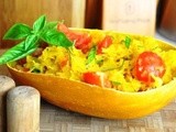 Spaghetti Squash with Tomato and Basil