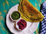 Peas and Dill Dosa | How to make Peas and Dill Dosa