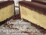 Frozen Banana Chocolate Eclair Dessert