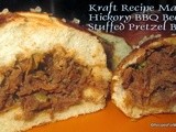 Hickory bbq Beef Stuffed Pretzel Buns #KraftRecipeMakers