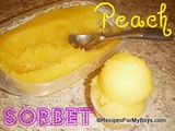 Peach Sorbet With Only One Ingredient