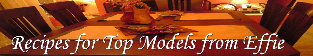 Very Good Recipes - Recipes for Top Models from Effie
