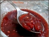 Red Plum chutney with Sesame Seeds| Hot and Spicy | Easy Chutney Recipe