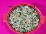 Sprouted green gram fried rice