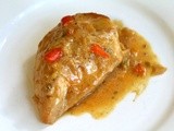 Baked Chicken in Cream with Hatch Chiles