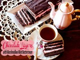 Deep Chocolate Layer Cake with Marshmallow Mint Buttercream