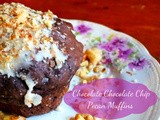 Double Chocolate Chip and Pecan Muffins