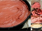 Frozen Red Velvet German Chocolate Deep Dish Pie
