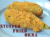 Gooey Cheese Stuffed Fried Okra