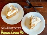 Salted Butterscotch Banana Cream Pie with Meringue
