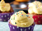 Eggless Mango Cupcakes with Mango Cream Cheese Frosting