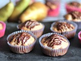 Chocolate Glazed Pear Breakfast Muffin