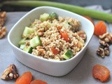 Coucous with dried apricot and walnut