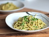 One pot pesto pea pasta