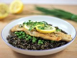 Recipe: Easy Wine Lemon Butter Fish on Wild Rice