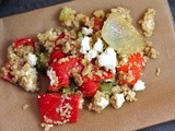 Recipe: Roasted Broccoli Red Pepper Bulgur Salad
