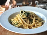 Recipe: Spinach Carbonara Linguini (Vegetarian)