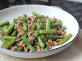 Stir Fry minced meat with long beans