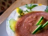 Gazpacho in coppette di ghiaccio