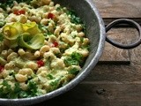 Pasta integrale alla crema di zucchine e formaggio erborinato