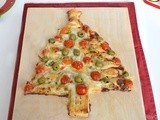 Albero di natale di pasta sfoglia