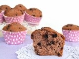 Muffin fragole e cioccolato