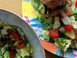 Tomato and Basil Chickpea Burgers