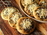 Za'atar & Cheese Manakish ~ Levantine Flatbread #Breadbakers