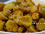Koorka Mezhukkupuratti | Chinese Potato Stir Fry