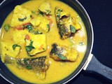 Fish curry with taro root and thai basil