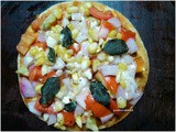 Indian style Veg Pizza on Tawa