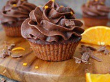 Air Fryer Chocolate Orange Cupcakes