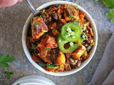 Roasted Plantain Bean Stew