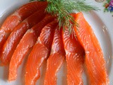 Salt Cured Salmon with Vodka, Dill and Spices