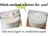 Which is Better? Cold Start Yogurt or Making Yogurt the Traditional Way