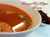 Roasted Red Bell Pepper / Capsicum Rasam ( Kind of thin soup )