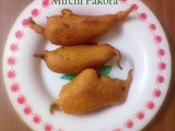 Mirchi pakora / mulak bhaji recipe