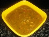 Corn Peas and capsicum in Spinach Gravy