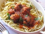 Spaghetti with Meatballs ~ Indian version