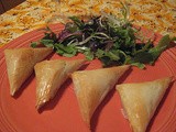 Sweet puff and jam triangle recipes